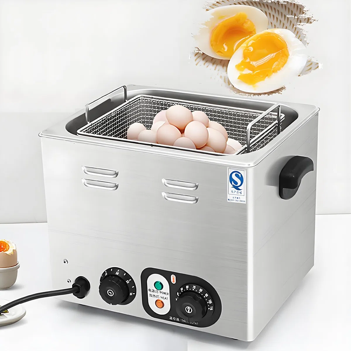 Chaudière automatique à œufs avec température réglable et minuteur pour cuisine commerciale