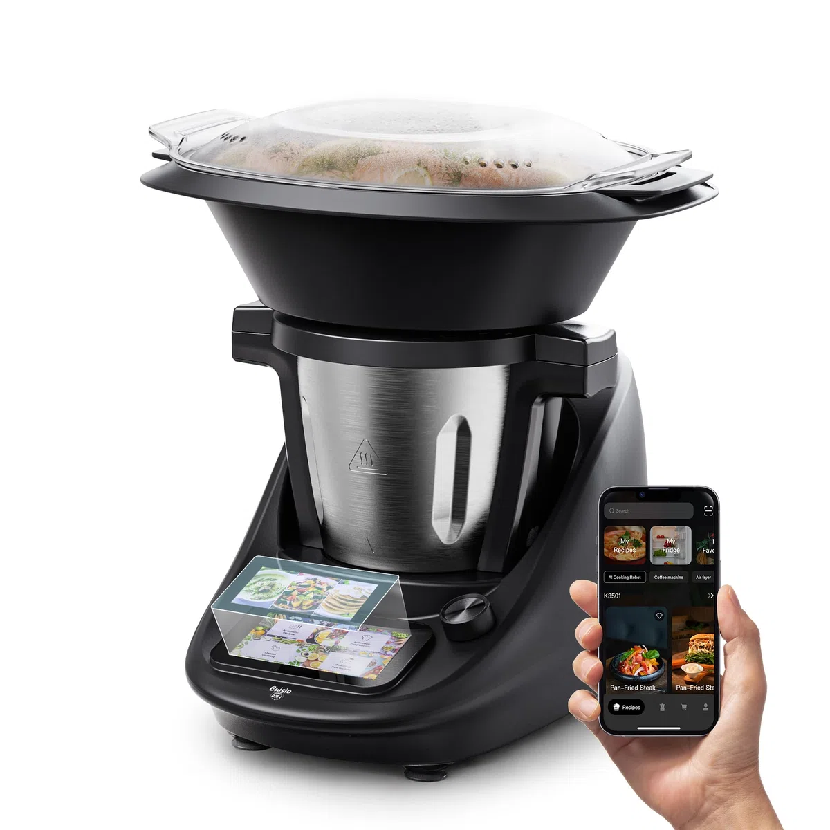 Kitchencook - Cuisio Pi - Robot Cuiseur Multifonction Connecté - Wifi - écran Tactile 5"