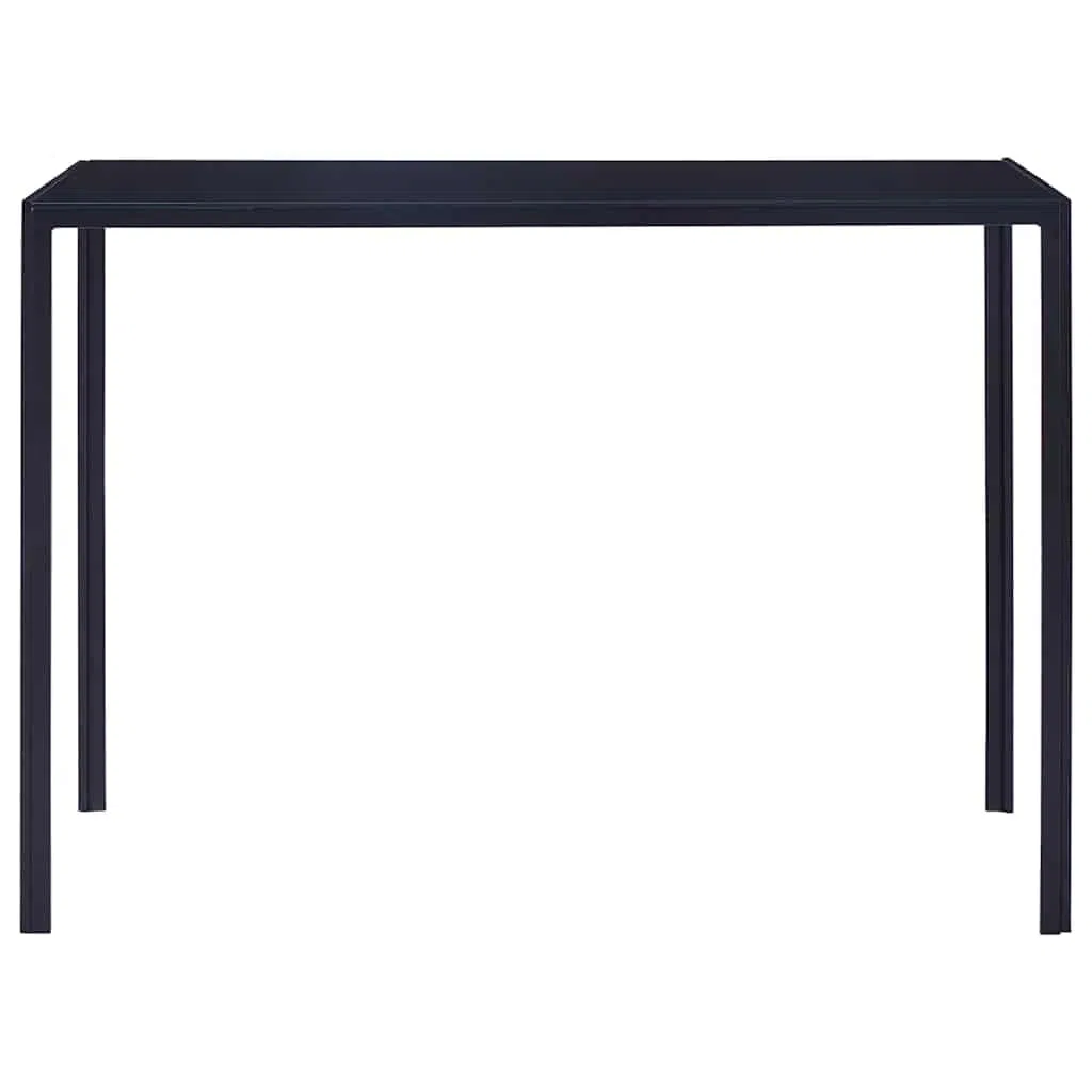 Makastle Ensemble Salle à Manger 5 pcs Bleu Verre Trempé