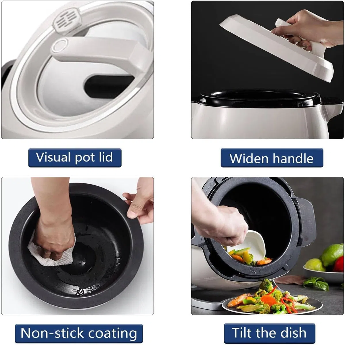 Cuiseur à Sauter Automatique,Machine À Riz Frit Au Wok de Cuisson