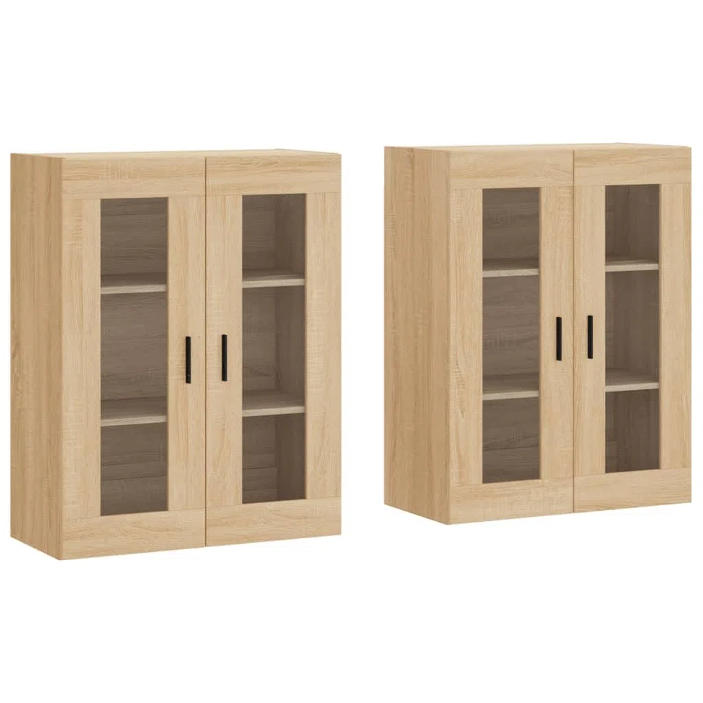 Lot de 2 armoires murales en chêne Sonoma 69,5 x 34 x 90 cm