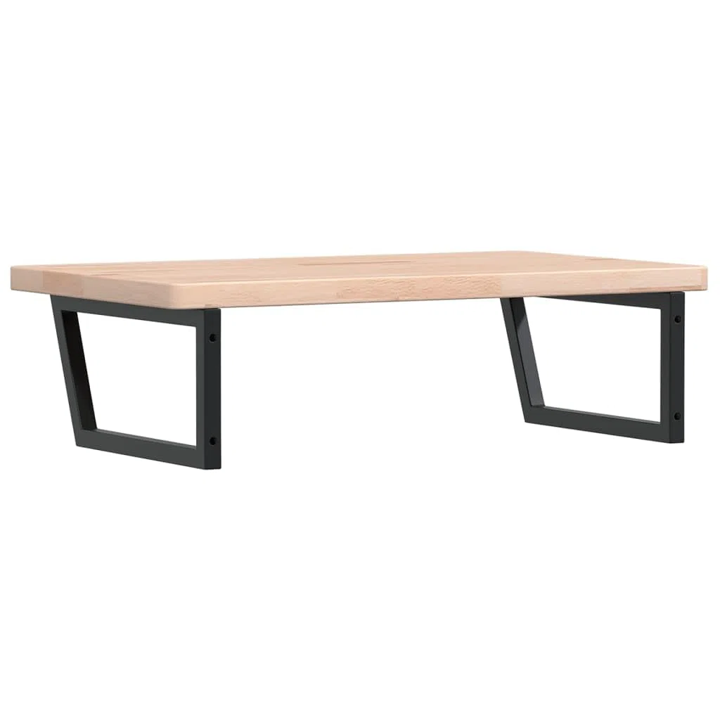 Plateau de lavabo avec support en acier et bois massif chêne - Armoire de cuisine - Armoire de salle de bain - Armoire de cuisine pour salon, toilettes, chambre d'amis, salle de bain