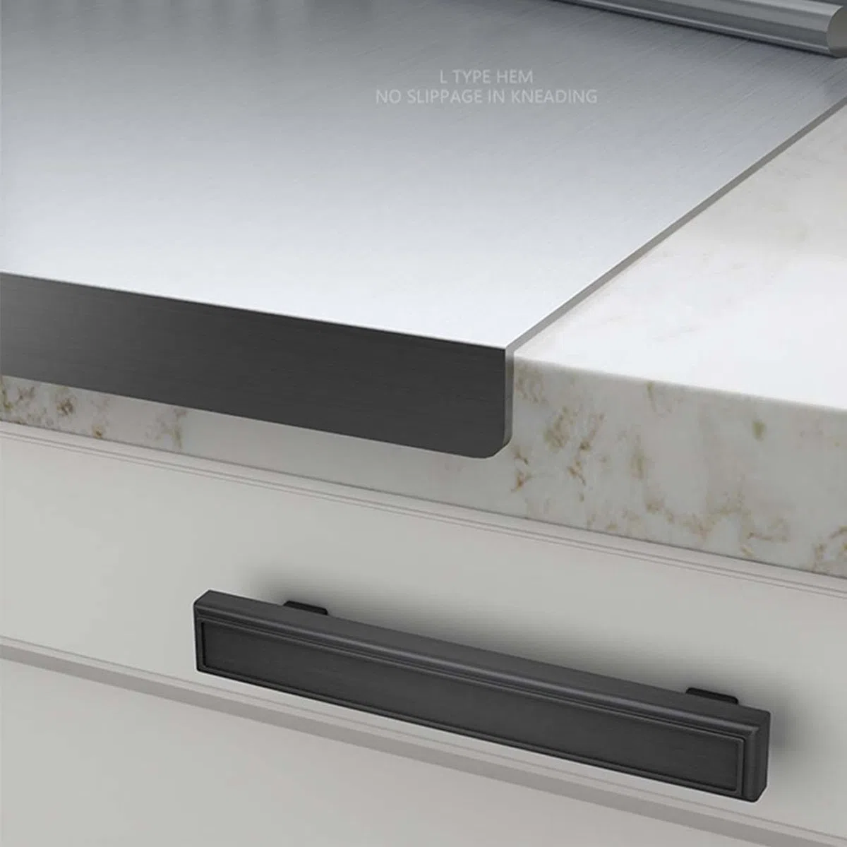 Planche à découper en Acier Inoxydable pour la Cuisine, Grande Planche à découper en Paille de blé pour Viande, légumes, Pain et pâtisserie, Tapis de découpe 22,8 x 40 Pouces (58 x 100 cm),