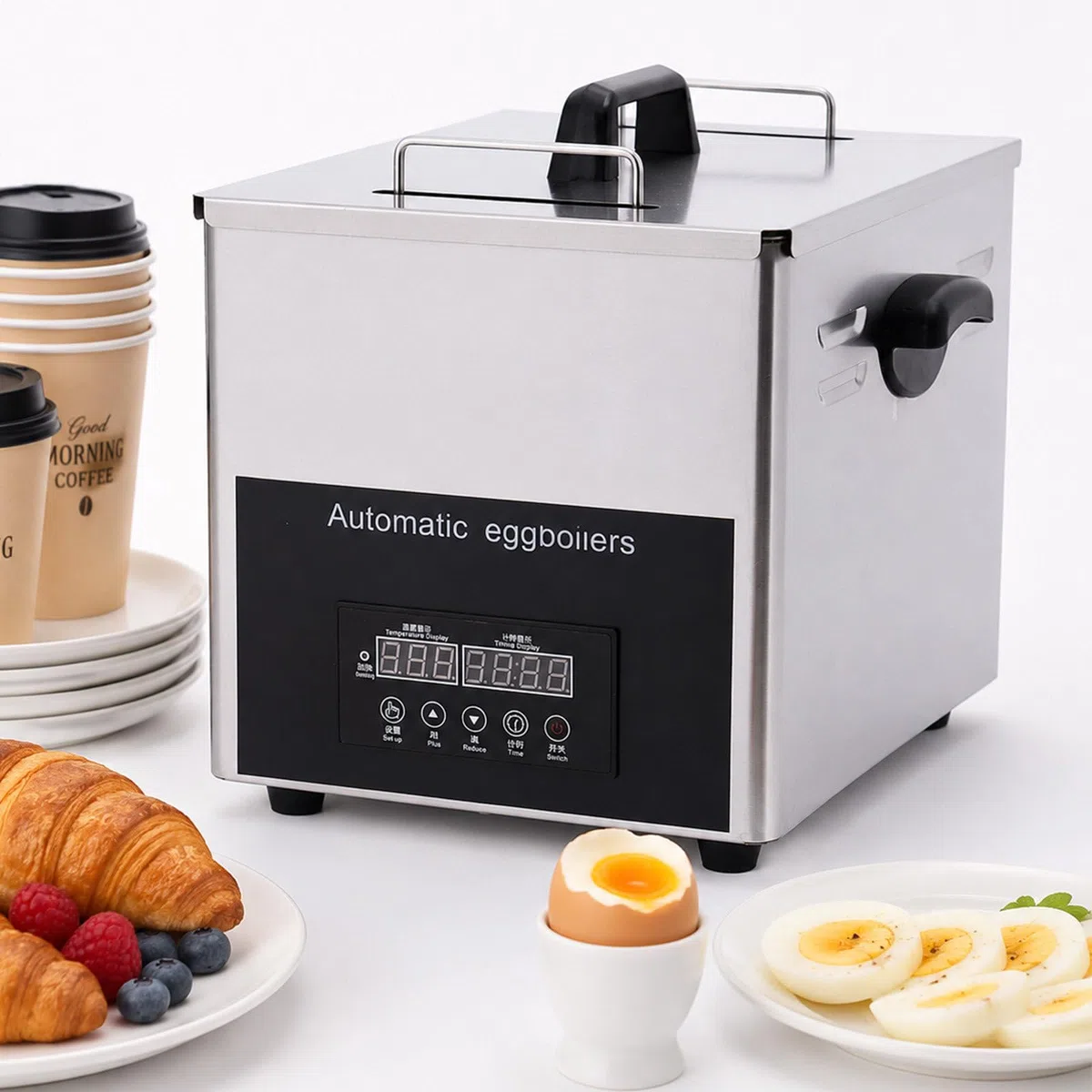 Cuiseur à Œufs Pro, 50+ Œufs | Petit-Déjeuner Hôtel