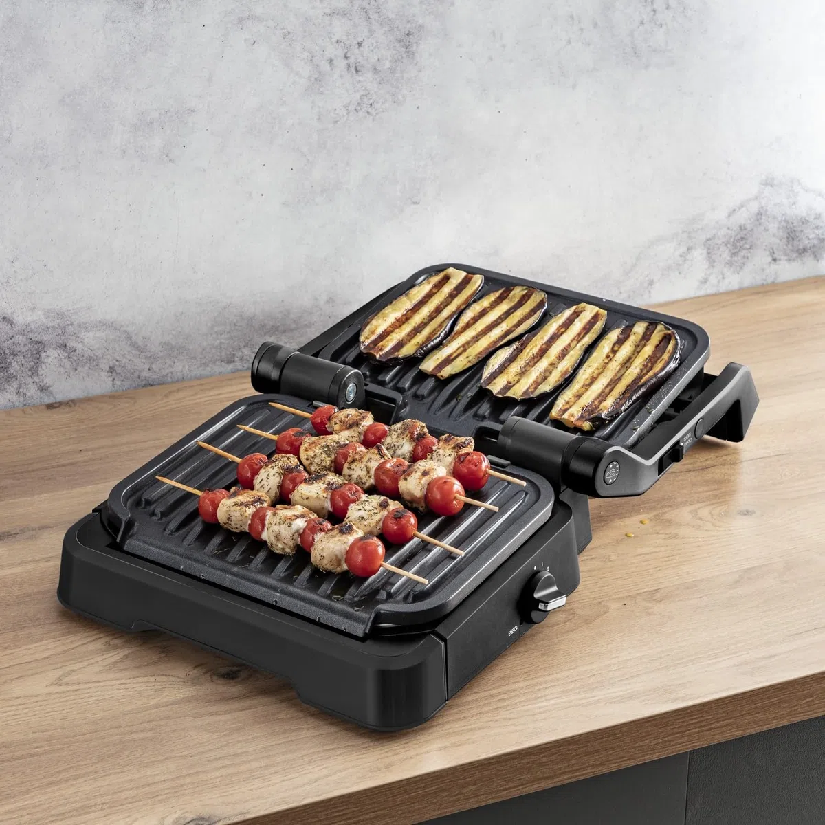 Tefal Optigrill 2in1 Gc7728 Kontaktgrill Schwarz 2100 W 600 Cm? Grillfl?che