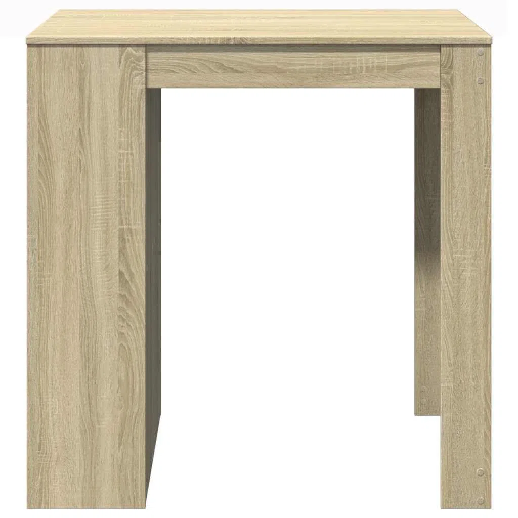 Table de Bar chêne Sonoma en Bois d'ingénierie 102x70x103,5 cm avec tiroir et étagères, Meuble de Rangement pour Cuisine Salon Salle à Manger Espace Convivial