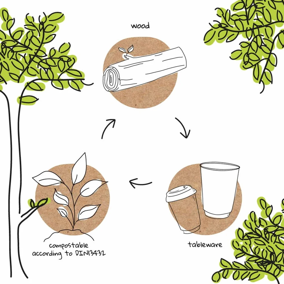 BIOZOYG Boîtes en carton bio avec fenêtre I Boîtes à emporter avec grande fenêtre en PLA - étanche aux liquides - compostable I 400 boîtes à pâtisserie I boîte à gâteau 900ml