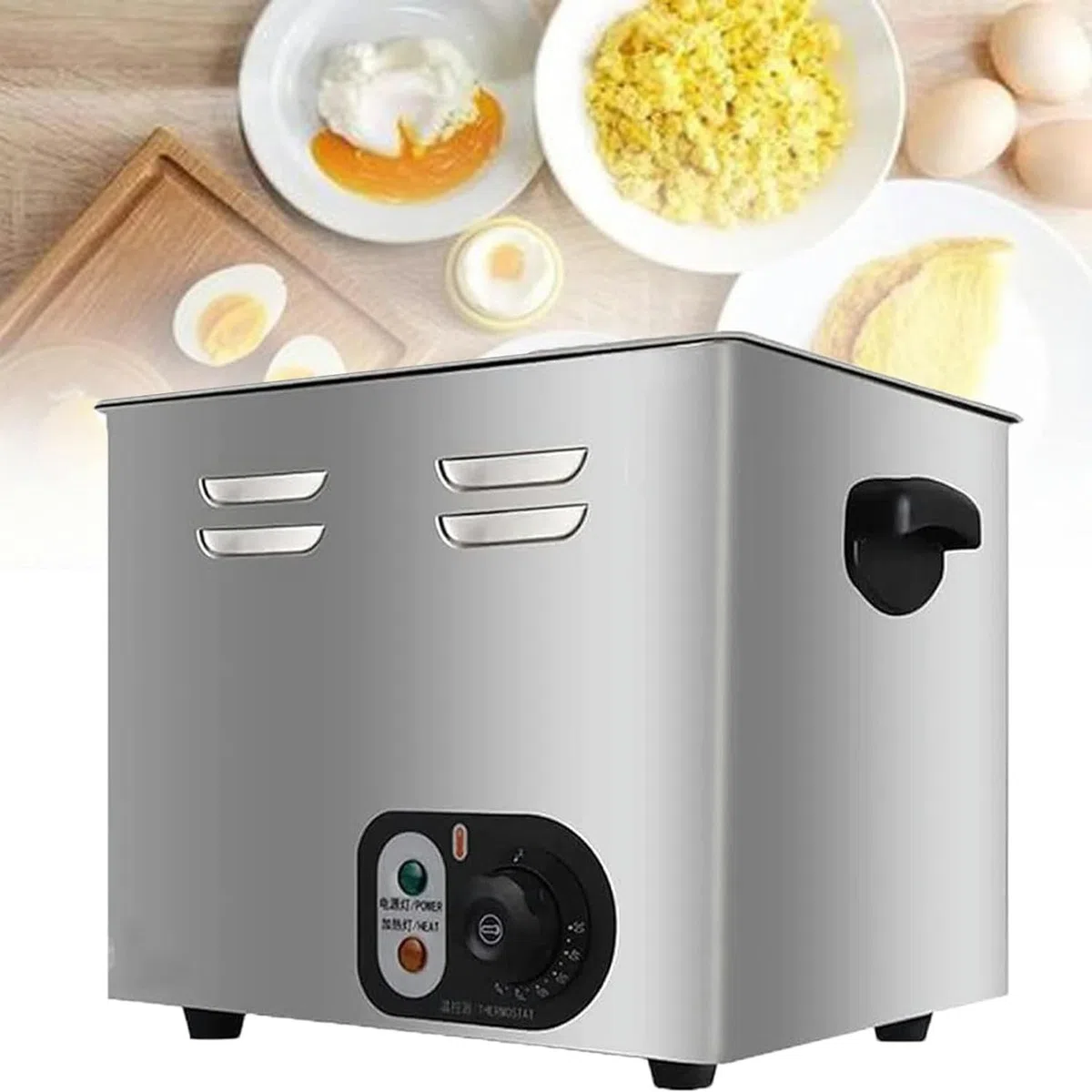Cuiseur à oeufs de source chaude 2600w 60 pièces, machine à oeufs de cuisson intelligente commerciale, plage de contrôle de température 30 ~ 110 ° C cuiseur à oeufs électrique chaudière à ( 220v)