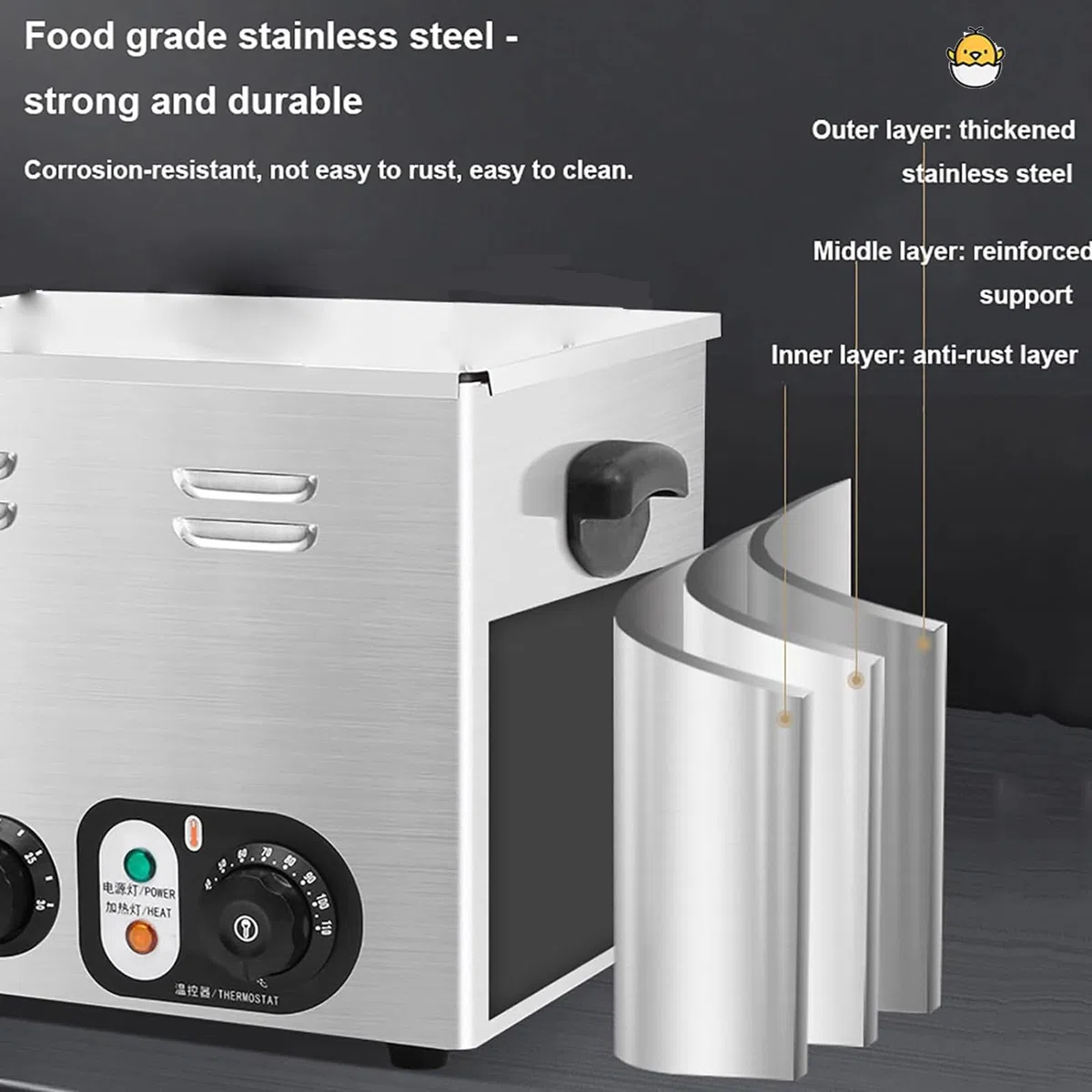 Cuiseur à œufs Professionnel, Machine à œufs à la Coque entièrement Automatique, Grande capacité, pour Une Cuisson Rapide des œufs à la Coque et Mollets, Panier avec Filet,Basketwithnetting