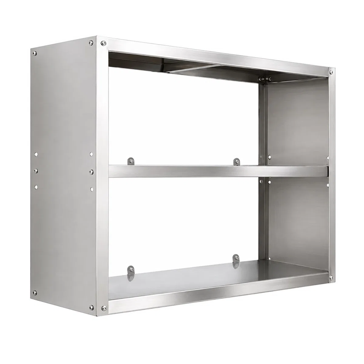 FQMYLTYN Armoire Murale en Acier Inoxydable, Étagère de Cuisine Réglable